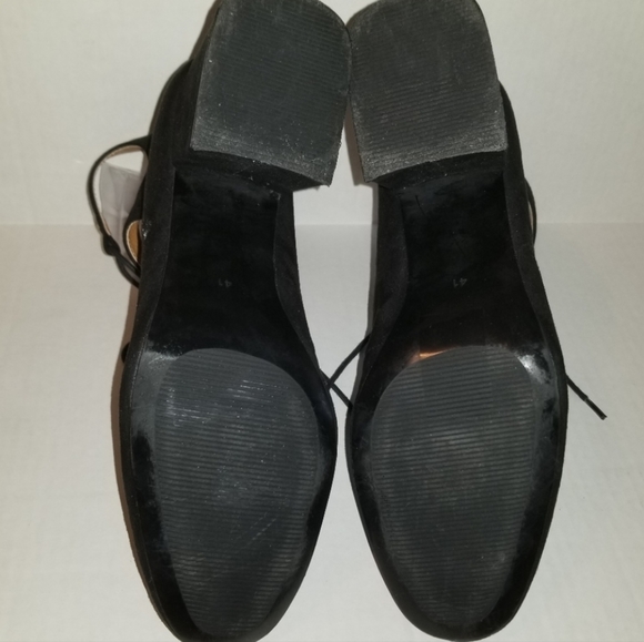 H&M Block Heel Lace Up Ballet Shoes Size 9.5 - Picture 7 of 11
